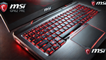 MSI GF62 7RE i7-7700HQ, ram 16g, ssd 180g + hdd 500g, 15.6 FHD, Nvida GTX 1050Ti